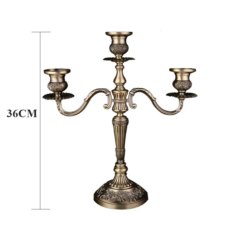 Metal European retro candlestick