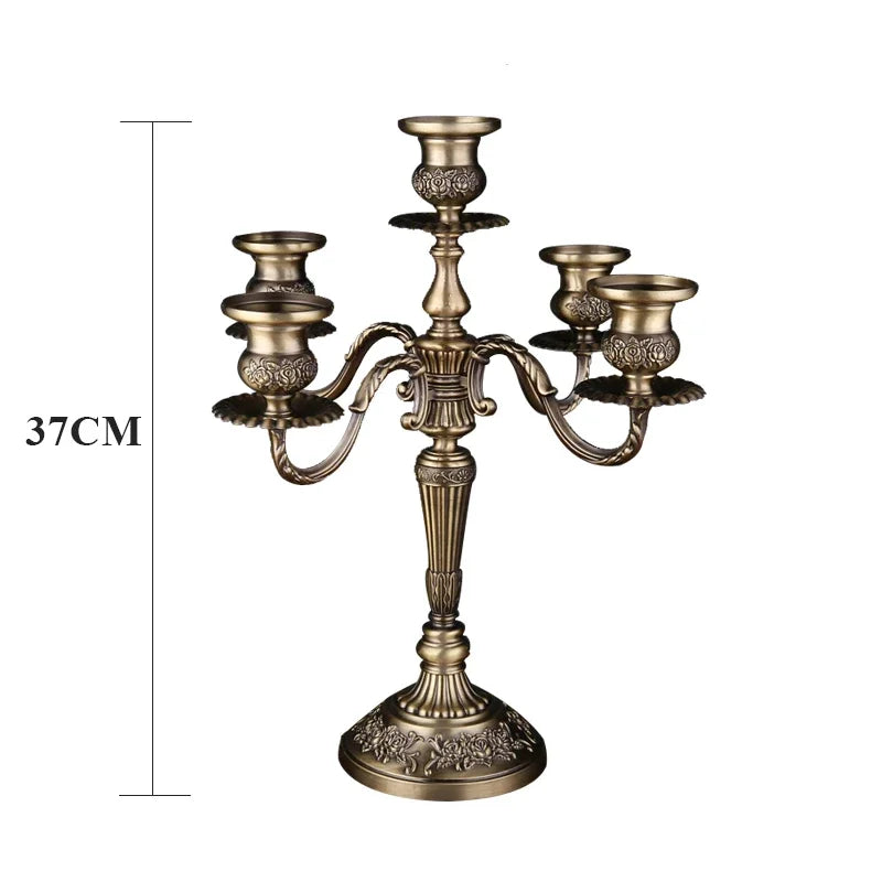 Metal European retro candlestick