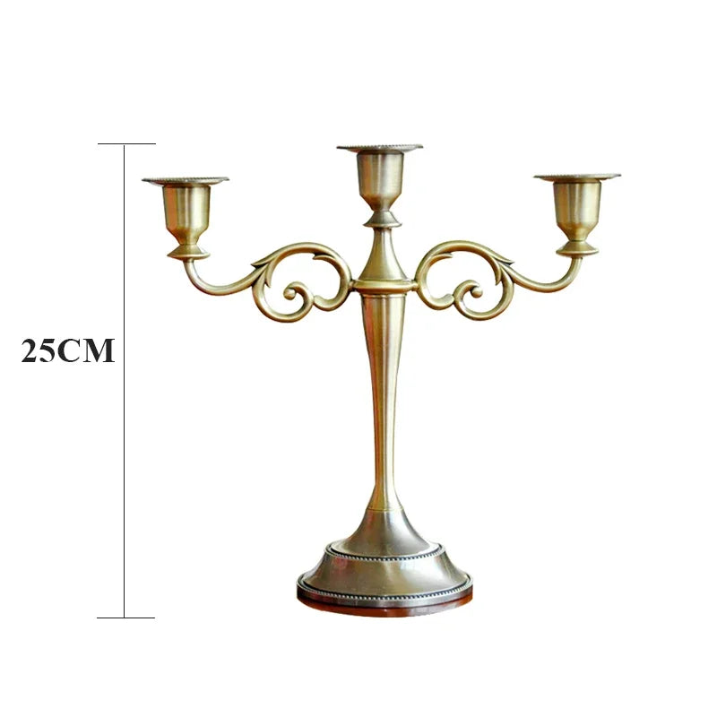 Metal European retro candlestick